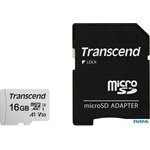 Карта памяти Transcend microSDHC 300S 16GB + адаптер
