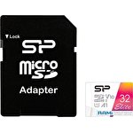 Карта памяти Silicon-Power Elite microSDHC SP032GBSTHBV1V20SP 32GB (с адаптером)