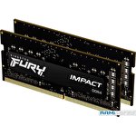 Оперативная память Kingston FURY Impact 2x8GB DDR4 SODIMM PC4-23400 KF429S17IBK2/16