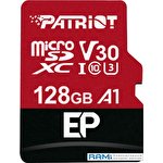 Карта памяти Patriot microSDXC EP Series PEF128GEP31MCX 128GB (с адаптером)