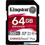 Карта памяти Kingston Canvas React Plus SDXC 64GB