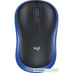 Мышь Logitech M186 (черный/синий)