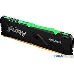 Оперативная память Kingston FURY Beast RGB 16ГБ DDR4 3733 МГц KF437C19BB12A/16