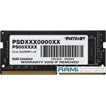 Оперативная память Patriot 8GB DDR4 SODIMM PC4-21300 PSD48G26662S