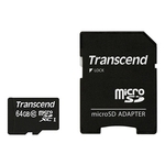 Карта памяти Transcend microSDXC Premium Class 10 64GB + адаптер [TS64GUSDXC10]