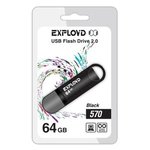 USB Flash Exployd 570 64GB (черный) [EX-64GB-570-Black]