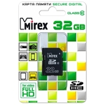Карта памяти Mirex SDHC (Class 10) 32GB (13611-SD10CD32)