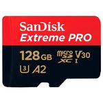Карта памяти SanDisk Extreme PRO SDSQXCY-128G-GN6MA microSDXC 128GB (с адаптером)