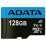 Карта памяти A-Data Premier AUSDX128GUICL10A1-RA1 microSDXC 128GB (с адаптером)