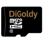 Карта памяти DiGoldy microSDHC (Class 10) 16GB + адаптер [DG016GCSDHC10-AD]