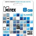 Карта памяти Mirex microSDHC (Class 4) 8GB (13612-MCROSD08)