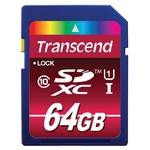 Карта памяти Transcend SDXC Class 10 64 Гб (TS64GSDXC10)
