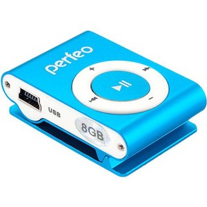 MP3 плеер Perfeo VI-M001-8GB Music Clip Titanium Blue