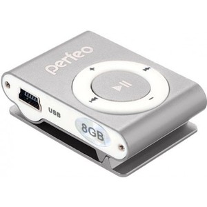 MP3 плеер Perfeo VI-M001-8GB Music Clip Titanium Silver