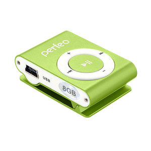 MP3 плеер Perfeo VI-M001-8GB Music Clip Titanium Green