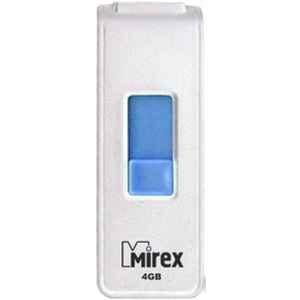 USB Flash Mirex SHOT WHITE 4GB (13600-FMUWST04)