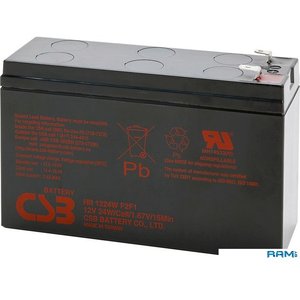 Аккумулятор для ИБП CSB HR1224W F2 (12В/6.4 А·ч)