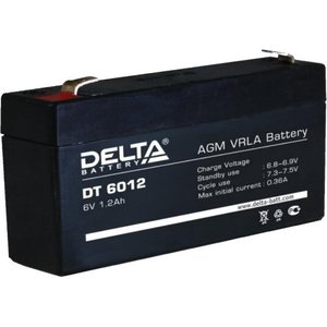 Аккумулятор для ИБП Delta DT 6012 (6В/1.2 А·ч)