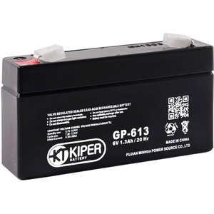 Аккумулятор для ИБП Kiper GP-613 F1 (6В/1.3 А·ч)
