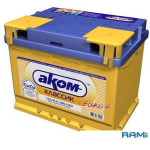 Автомобильный аккумулятор AKOM 6СТ-60 Евро / 560000009 60 А/ч