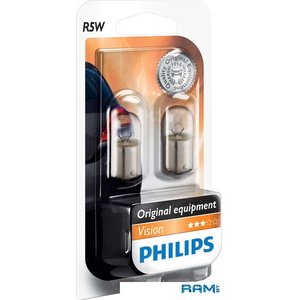 Лампа автомобильная Philips Vision 12821B2 (R5W, 5W, 12V)