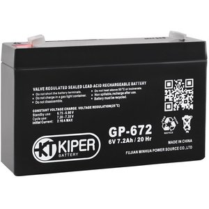 Аккумулятор для ИБП Kiper GP-672 F1 (6В/7.2 А·ч)