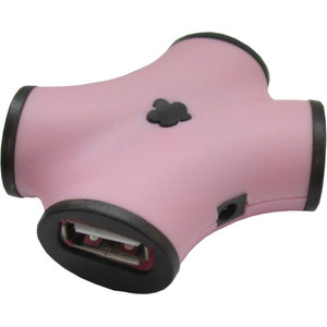 USB-концентратор CBR CH-100 Pink