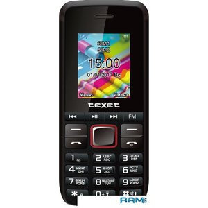 Мобильный телефон TeXet TM-203 (черный-красный)