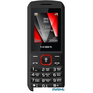 Мобильный телефон TeXet TM-127 (черный-красный)