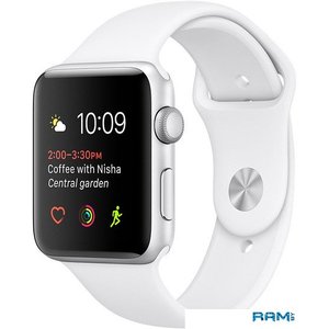 Умные часы Apple Watch Series 1 38mm Silver with White Sport Band [MNNG2]
