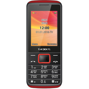 Мобильный телефон TeXet TM-214 Black/Red