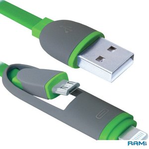 Кабель Defender USB10-03BP (зеленый) [87489]