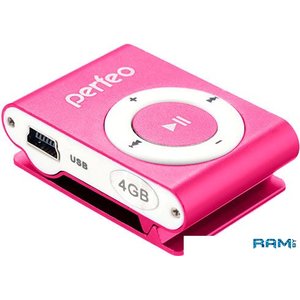 MP3 плеер Perfeo VI-M001-4GB Music Clip Titanium Pink