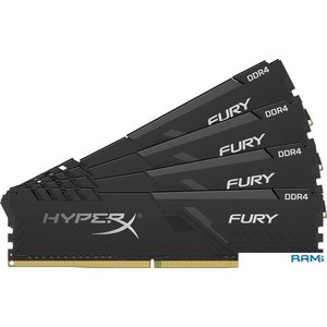 Оперативная память HyperX Fury 4x16GB DDR4 PC4-19200 HX424C15FB3K4/64
