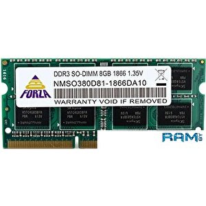 Оперативная память Neo Forza 2GB DDR3 SODIMM PC3-12800 NMSO320C81-1600DA10