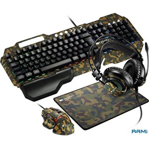 Клавиатура + мышь с ковриком + наушники Canyon Argama CND-SGS03M-RU