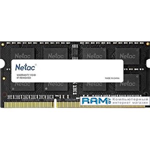 Оперативная память Netac Basic 4GB DDR3 SODIMM PC3-12800 NTBSD3N16SP-04