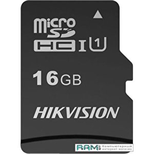 Карта памяти Hikvision microSDHC HS-TF-C1(STD)/16G/Adapter 16GB