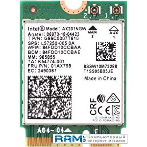 Wi-Fi/Bluetooth адаптер Intel AX201NGWGNVW