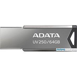 USB Flash A-Data UV250 64GB (серебристый)