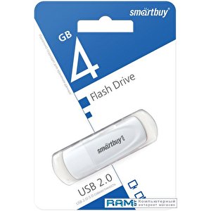 USB Flash SmartBuy Scout 4GB (белый)