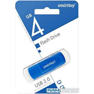 USB Flash SmartBuy Scout 4GB (синий)