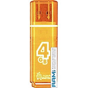 USB Flash Smart Buy 4GB Glossy Orange (SB4GBGS-Or)