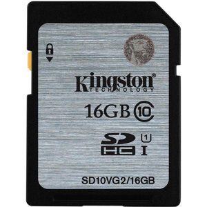 Карта памяти 16Gb Kingston SD10VG2/16GB