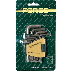 Набор ключей TORX с отверстием FORCE 5098T