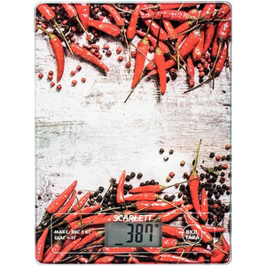 Кухонные весы Scarlett SC-KS57P09 красный перец