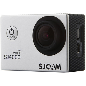 Экшен-камера SJCAM SJ4000 WiFi (серебристый)