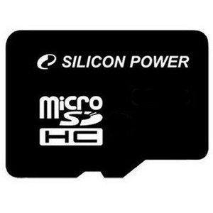 Карта памяти Silicon-Power microSDHC (Class 10) 8 Гб + адаптер (SP008GBSTH010V10)