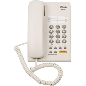 Проводной телефон RITMIX RT-330 White
