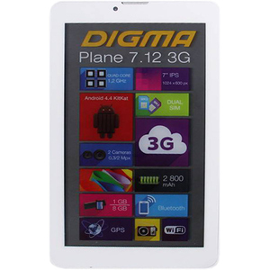 Планшет Digma Plane 7.12 3G 8GB White